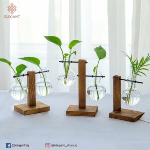 دوارق بستاندات خشب طبيعي شكل عمودي