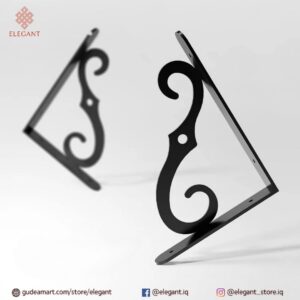 حاملة رف حديد مزخرفة